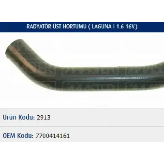 Master Radyatör Üst Hortumu – M2913 / OEM 7700414161 ürün görseli