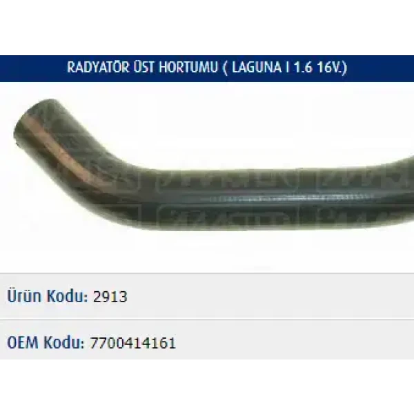 Master Radyatör Üst Hortumu – M2913 / OEM 7700414161
