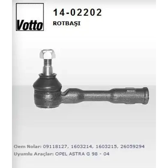 Votto Rot Başı – 14-02202 / OEM 1603214 ürün görseli