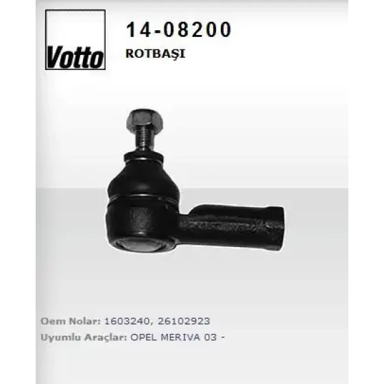 Votto Rot Başı – 14-08200 / OEM 1603240 ürün görseli