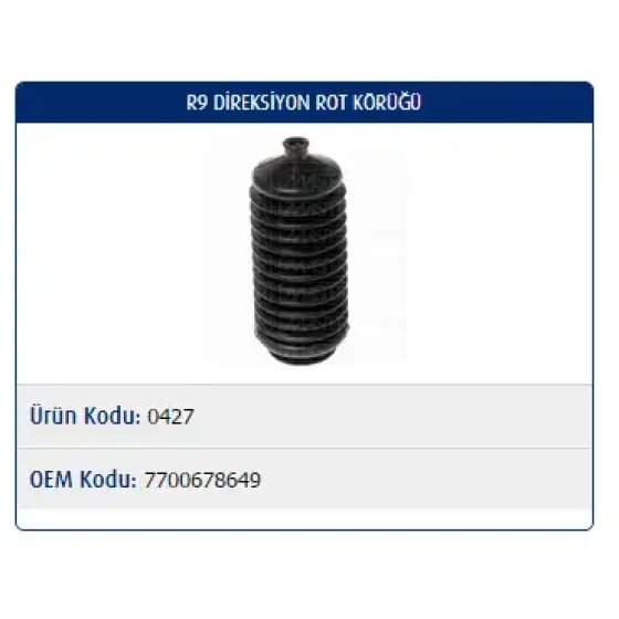 Master Rot Körüğü – M0427 / OEM 7700678649 ürün görseli