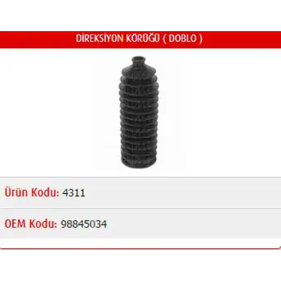 Master Rot Körüğü – M4311 / OEM 98845034 ürün görseli