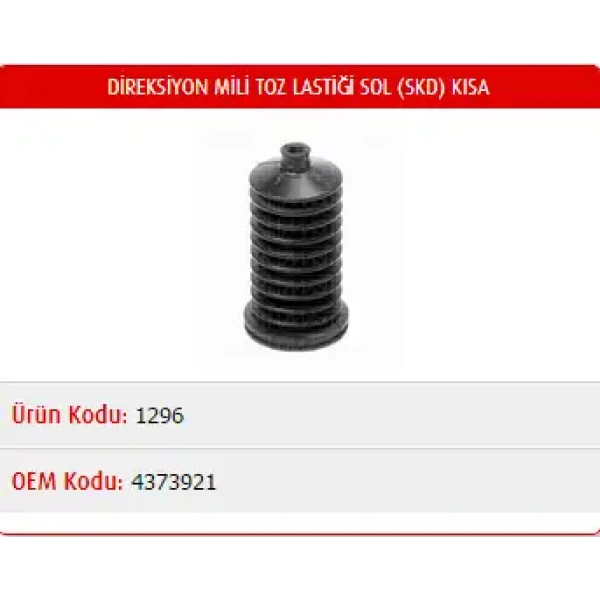 Master Rot Körüğü (Sol) – M1296 / OEM 4373921