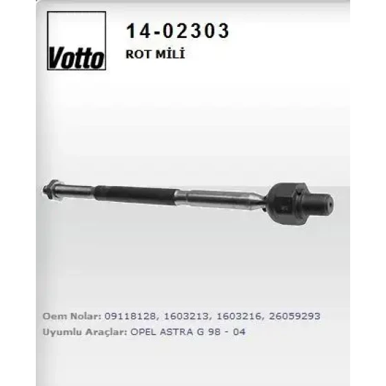 Votto Rot Mili – 14-02303 / OEM 1603213 ürün görseli