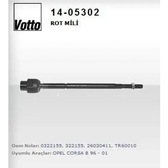 Votto Rot Mili – 14-05302 / OEM 322155 ürün görseli