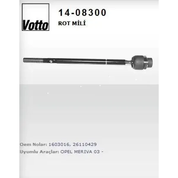 Votto Rot Mili – 14-08300 / OEM 1603016