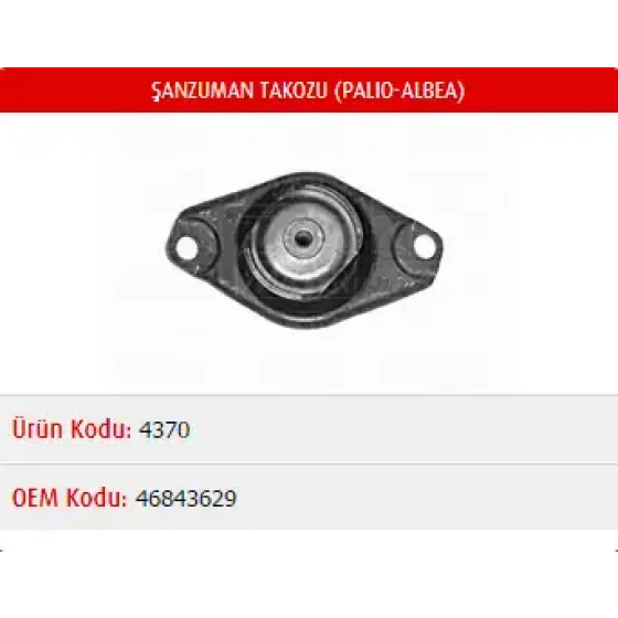 Master Şanzıman Takozu – M4370 / OEM 46843629 ürün görseli
