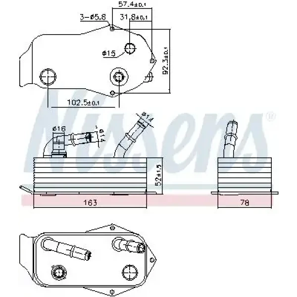 Nissens Şanzıman Yağ Soğutucu – 91353 / OEM 17217551647