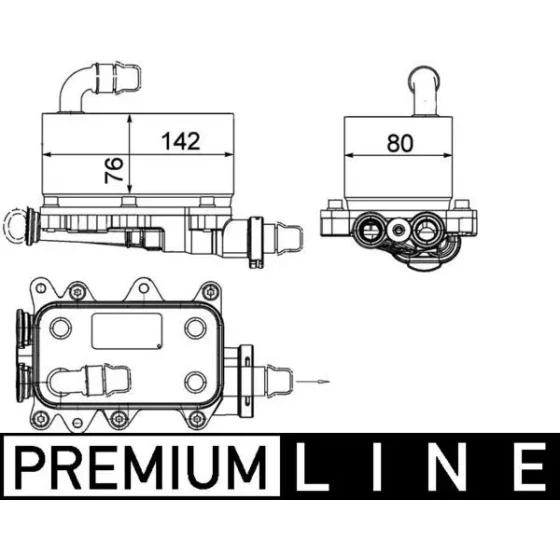 Mahle Şanzıman Yağ Soğutucu – CLC18000P / OEM 17217800479 ürün görseli