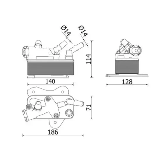 Mahle Şanzıman Yağ Soğutucu – CLC225000P / OEM 17217800408 ürün görseli