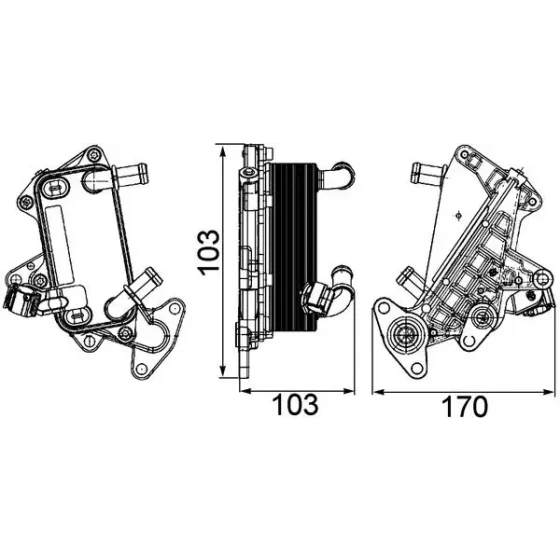 Mahle Şanzıman Yağ Soğutucu – CLC25000P / OEM 3C0317037A ürün görseli