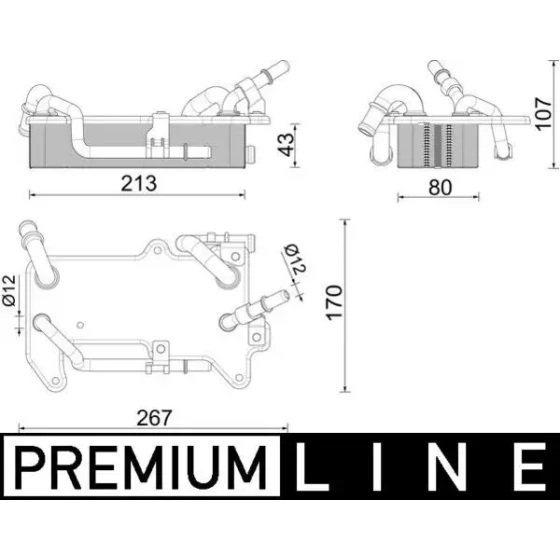 Mahle Şanzıman Yağ Soğutucu – CLC284000P / OEM PAB31702100 ürün görseli