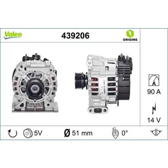 Valeo Şarj Dinamosu – 439206 ürün görseli