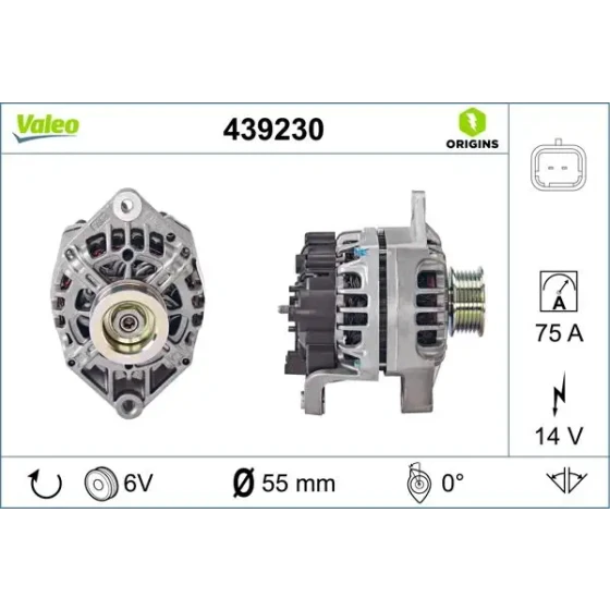 Valeo Şarj Dinamosu – 439230 ürün görseli