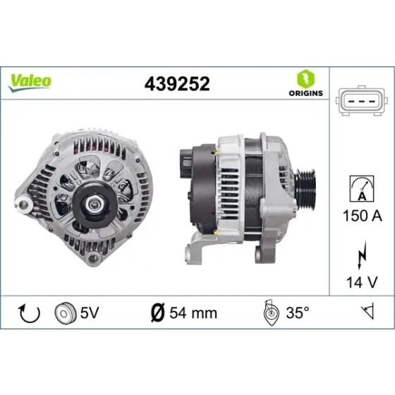 Valeo Şarj Dinamosu – 439252 ürün görseli