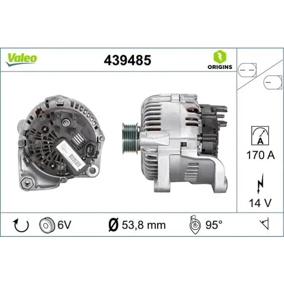 Valeo Şarj Dinamosu – 439485 ürün görseli