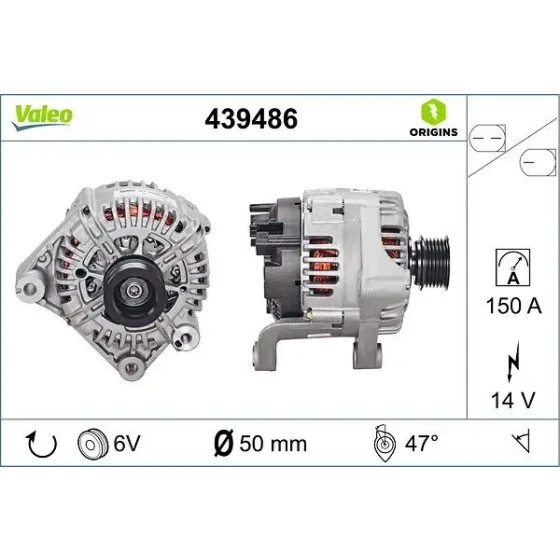 Valeo Şarj Dinamosu – 439486 ürün görseli
