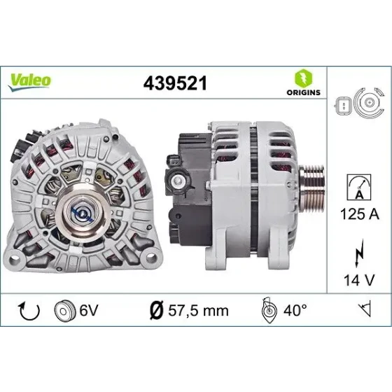 Valeo Şarj Dinamosu – 439521 ürün görseli