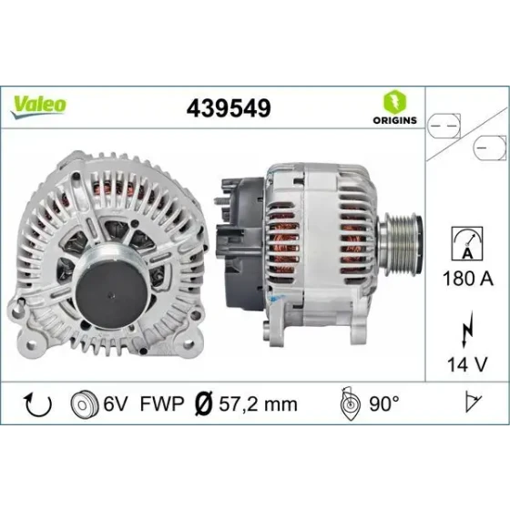 Valeo Şarj Dinamosu – 439549 ürün görseli