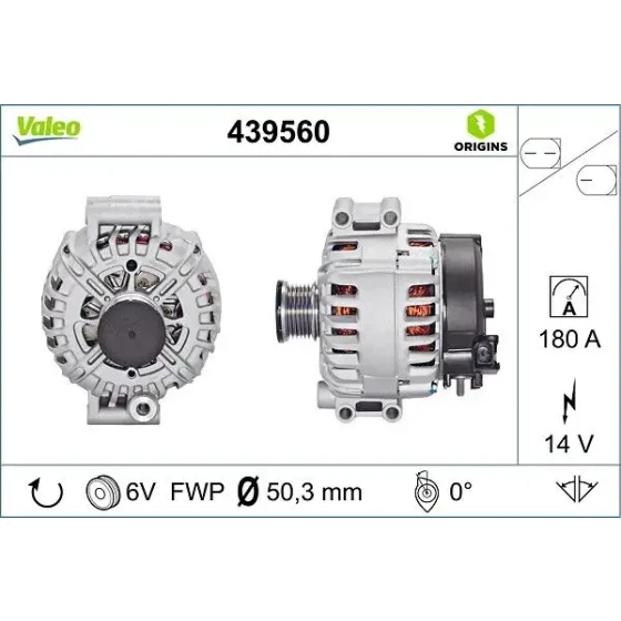 Valeo Şarj Dinamosu – 439560 / OEM 12317525376 ürün görseli