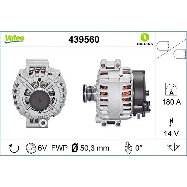 Valeo Şarj Dinamosu – 439560 / OEM 12317525376