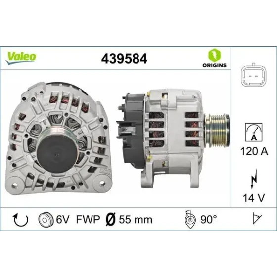 Valeo Şarj Dinamosu – 439584 ürün görseli