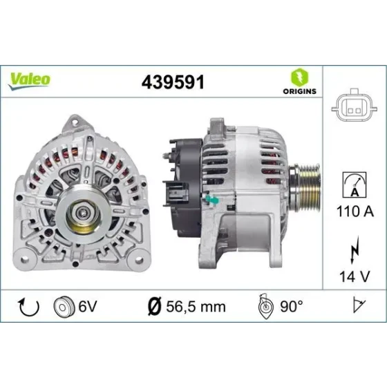 Valeo Şarj Dinamosu – 439591 ürün görseli