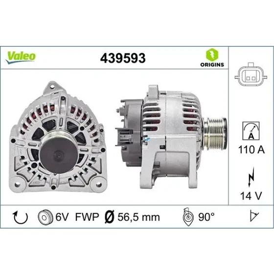 Valeo Şarj Dinamosu – 439593 ürün görseli