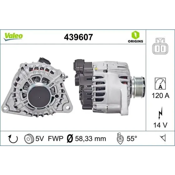 Valeo Şarj Dinamosu – 439607 / OEM 373002A110 ürün görseli