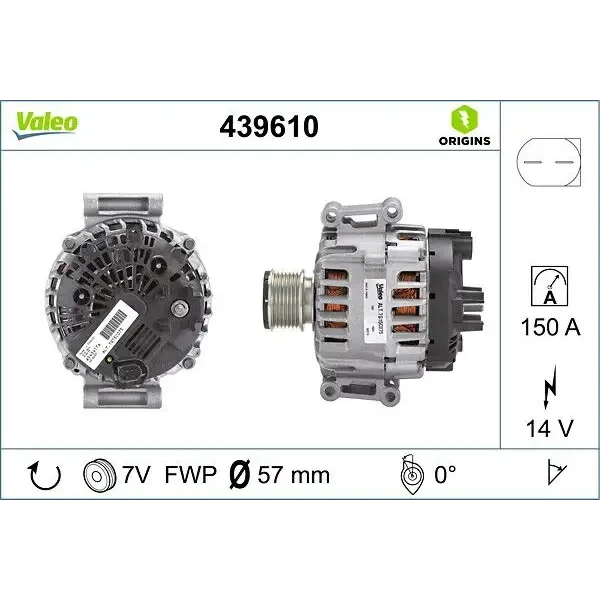 Valeo Şarj Dinamosu – 439610 / OEM A2711541502
