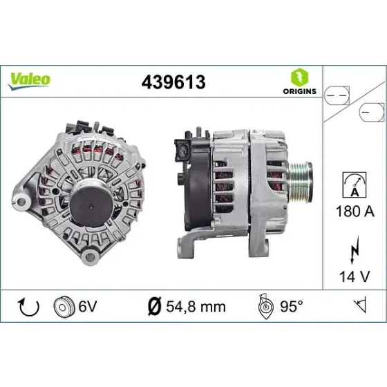 Valeo Şarj Dinamosu – 439613 / OEM 12317802619 ürün görseli