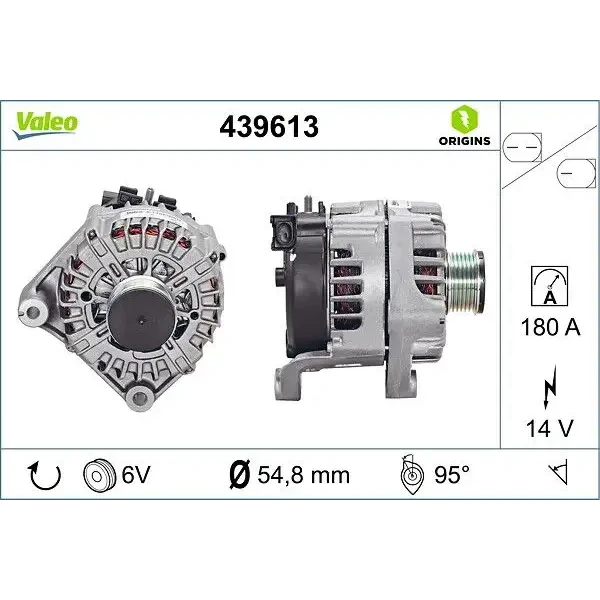 Valeo Şarj Dinamosu – 439613 / OEM 12317802619