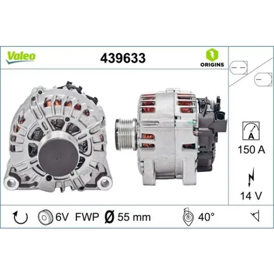 Valeo Şarj Dinamosu – 439633 / OEM 8V2110300BB ürün görseli
