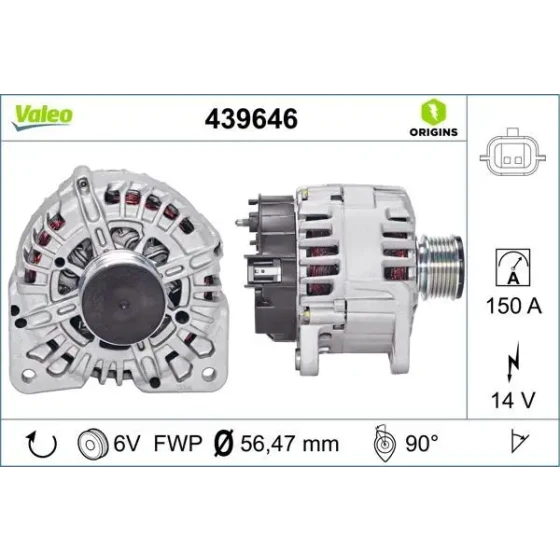 Valeo Şarj Dinamosu – 439646 ürün görseli