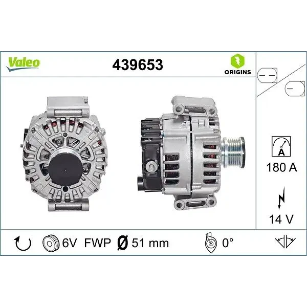 Valeo Şarj Dinamosu – 439653 / OEM A0131546802