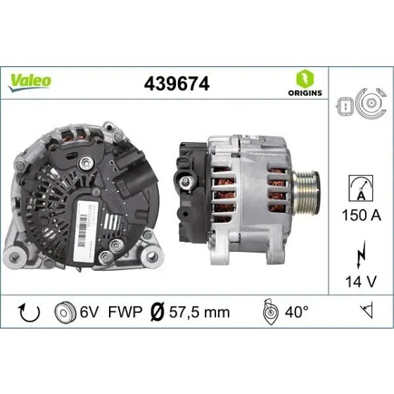Valeo Şarj Dinamosu – 439674 ürün görseli