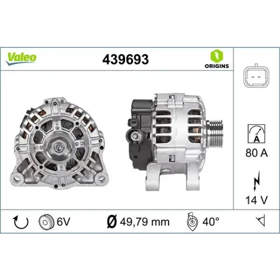 Valeo Şarj Dinamosu – 439693 ürün görseli