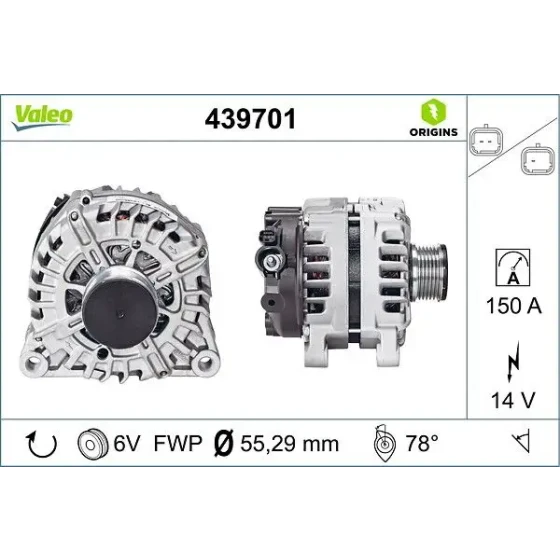Valeo Şarj Dinamosu – 439701 ürün görseli