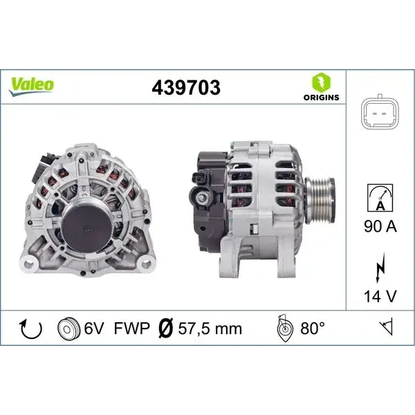 Valeo Şarj Dinamosu – 439703 / OEM 5705KC