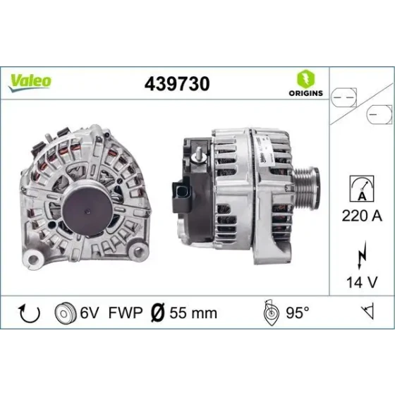 Valeo Şarj Dinamosu – 439730 / OEM 12318509024 ürün görseli