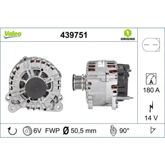 Valeo Şarj Dinamosu – 439751 ürün görseli