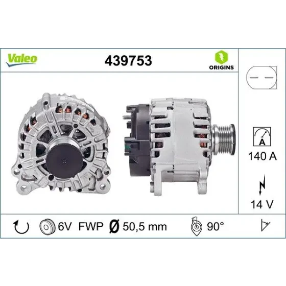 Valeo Şarj Dinamosu – 439753 ürün görseli