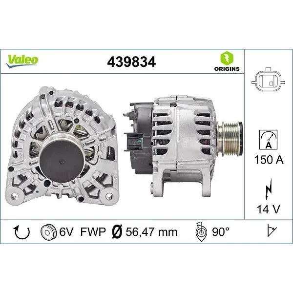 Valeo Şarj Dinamosu – 439834 / OEM 231007281R