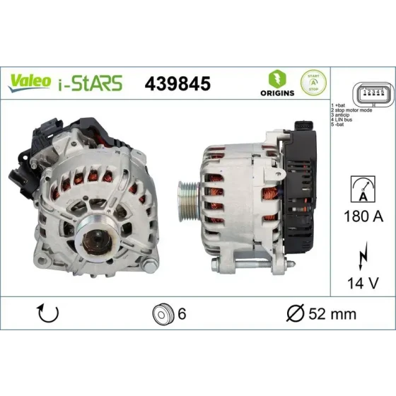 Valeo Şarj Dinamosu – 439845 ürün görseli