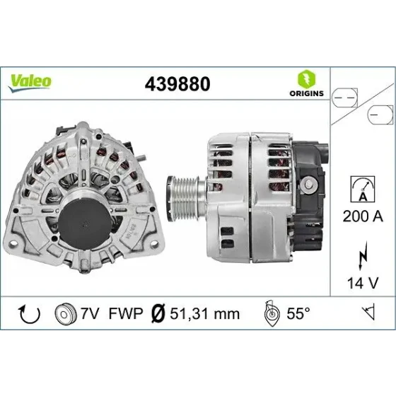 Valeo Şarj Dinamosu – 439880 / OEM A0009063701 ürün görseli