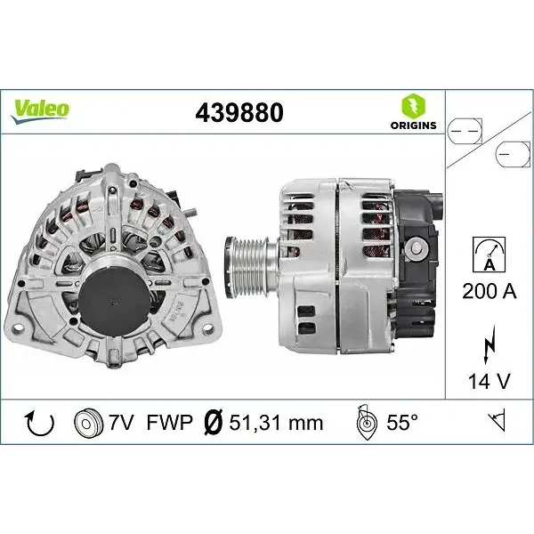 Valeo Şarj Dinamosu – 439880 / OEM A0009063701