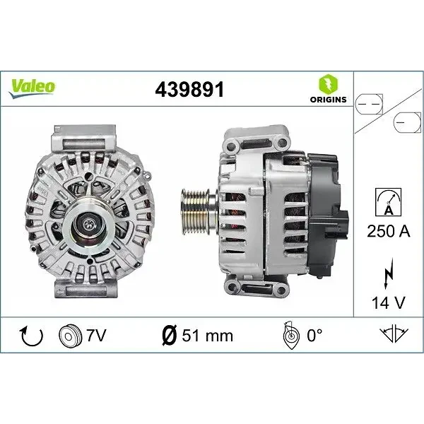 Valeo Şarj Dinamosu – 439891 / OEM A0009060903