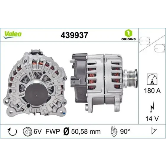 Valeo Şarj Dinamosu – 439937 ürün görseli
