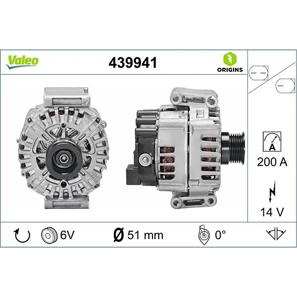 Valeo Şarj Dinamosu – 439941 / OEM A0009068504