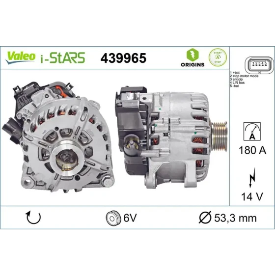 Valeo Şarj Dinamosu – 439965 ürün görseli